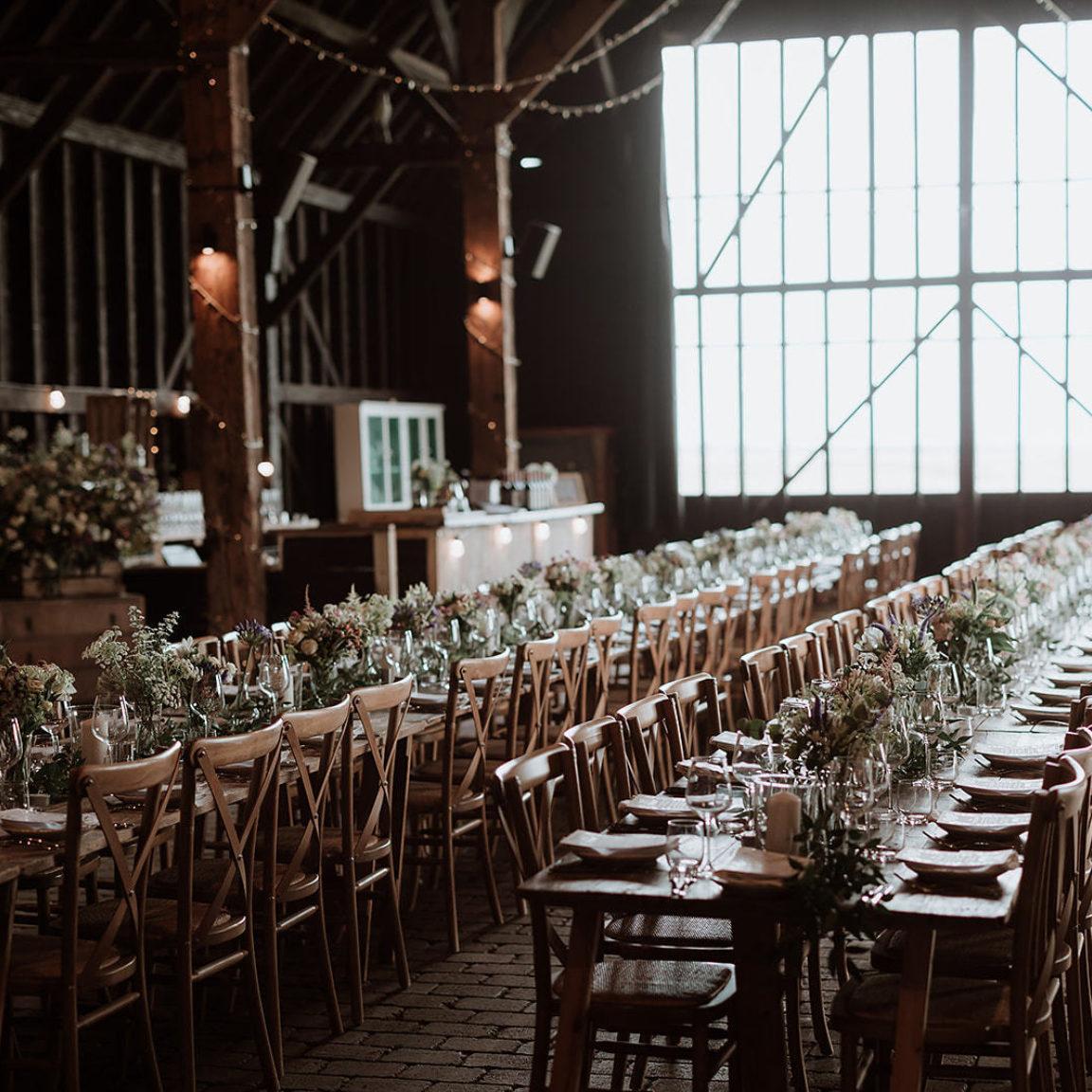 Rustic barn wedding venue