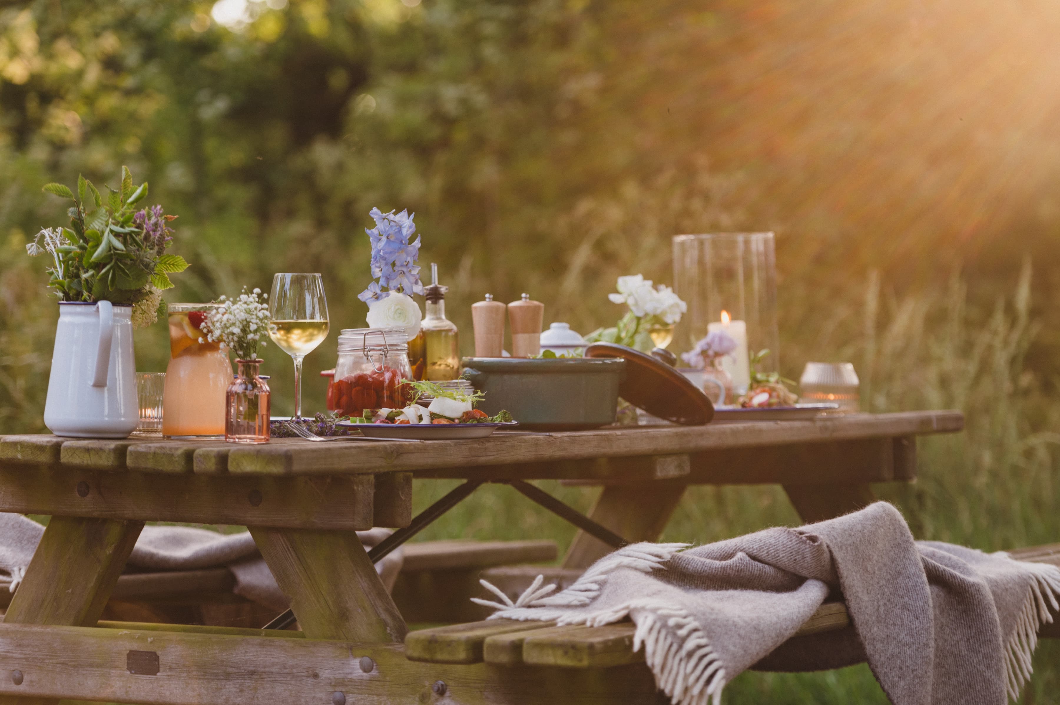 glamping supper elmley