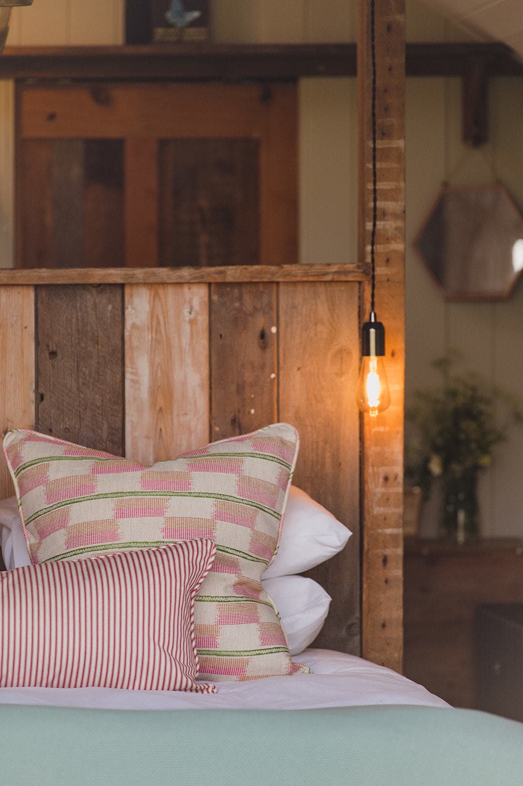 Saltbox shepherd's hut Elmley interior