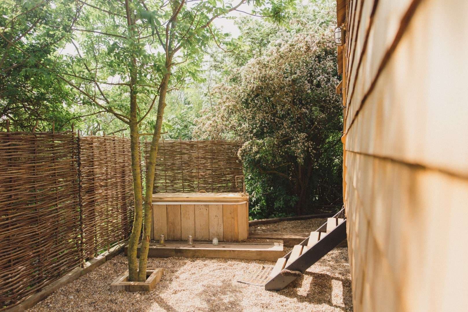 outside hut