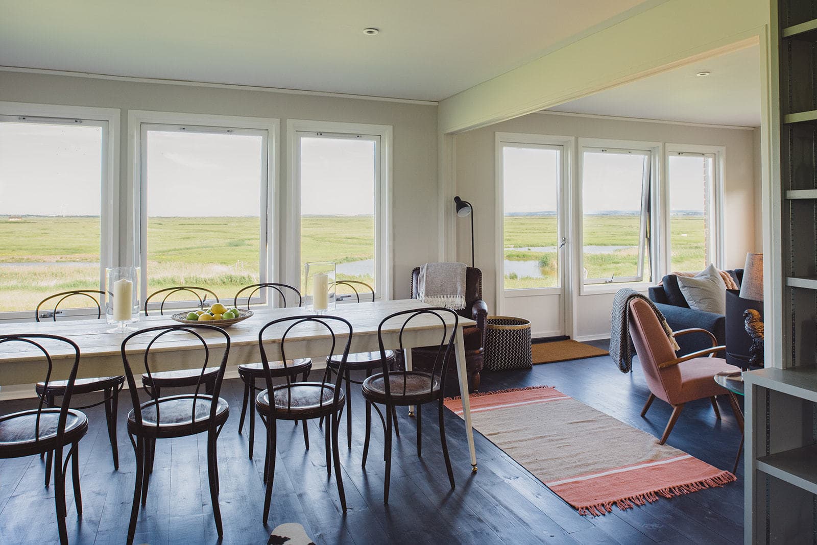 Elmley House Rental Group dining area