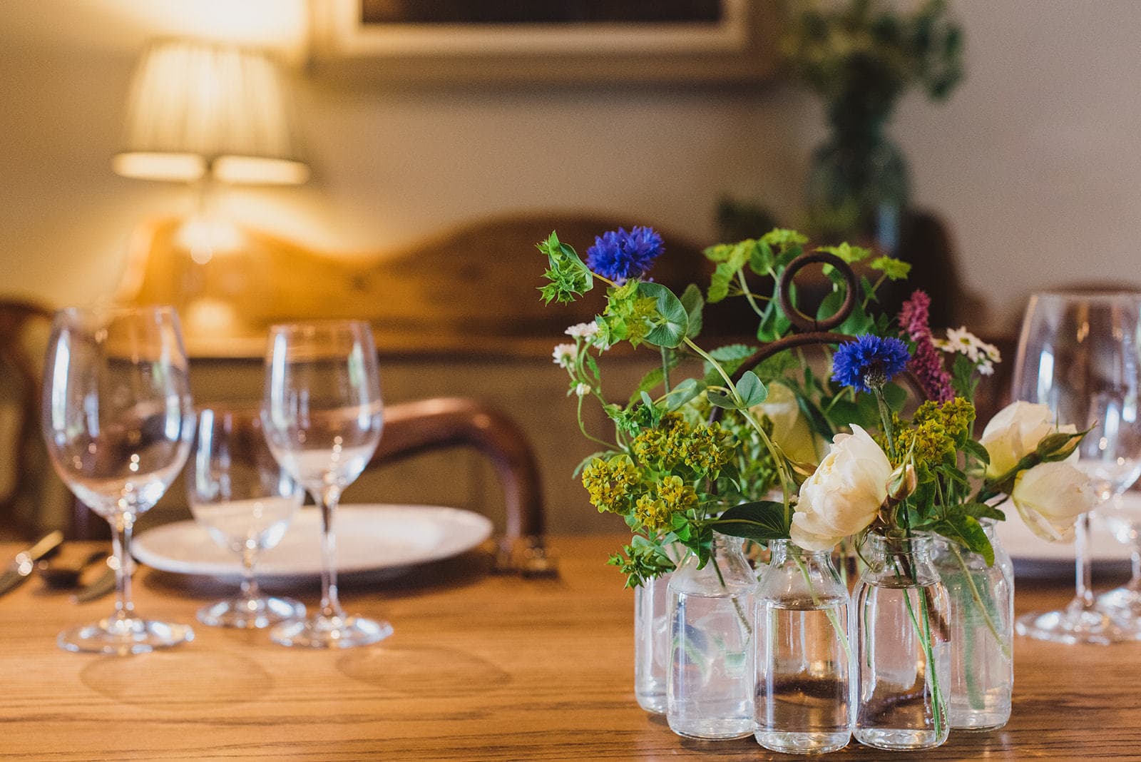 dining room table set up
