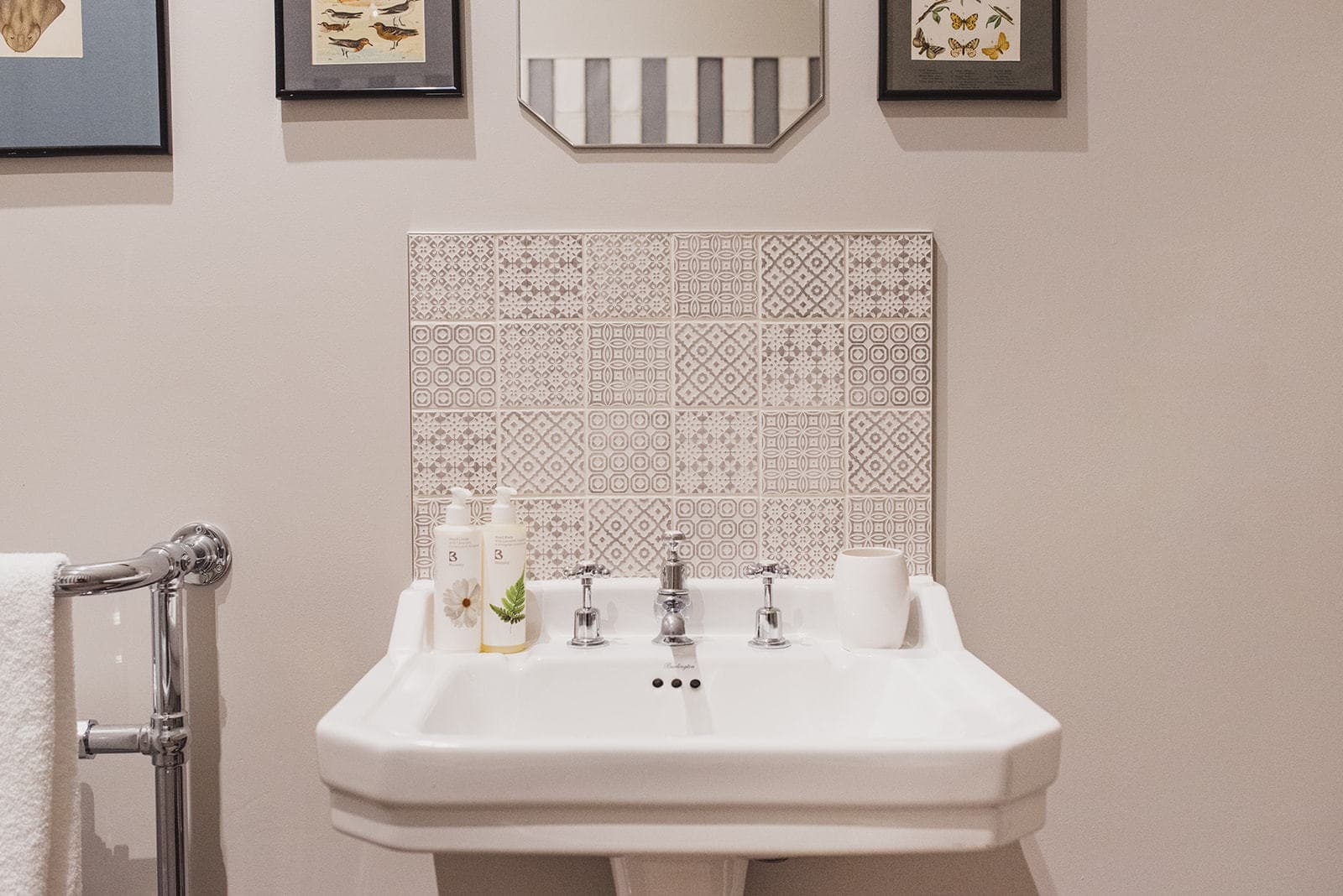 bathroom sink in farmhouse