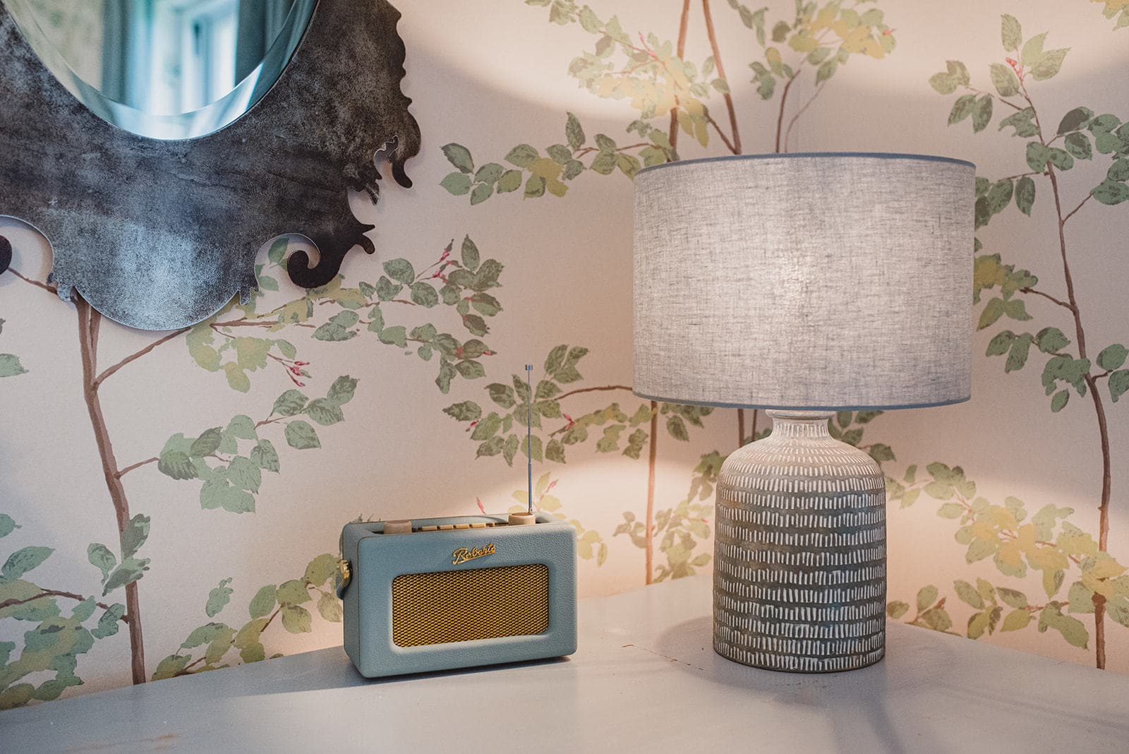 lamp and radio