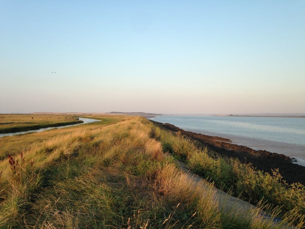 Private Beach at Elmley Nature Reserve in Kent