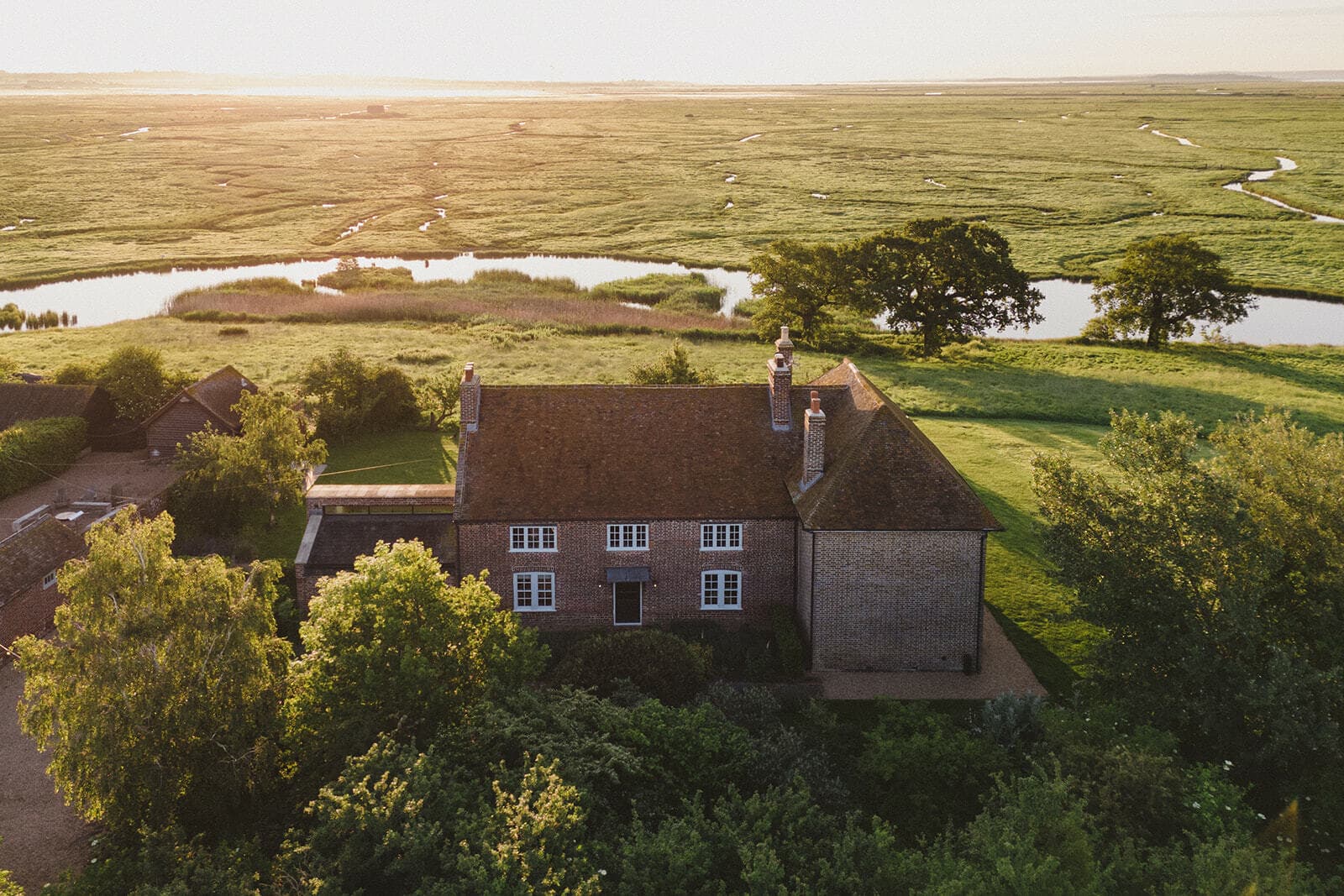 Kingshill Farmhouse seen from above