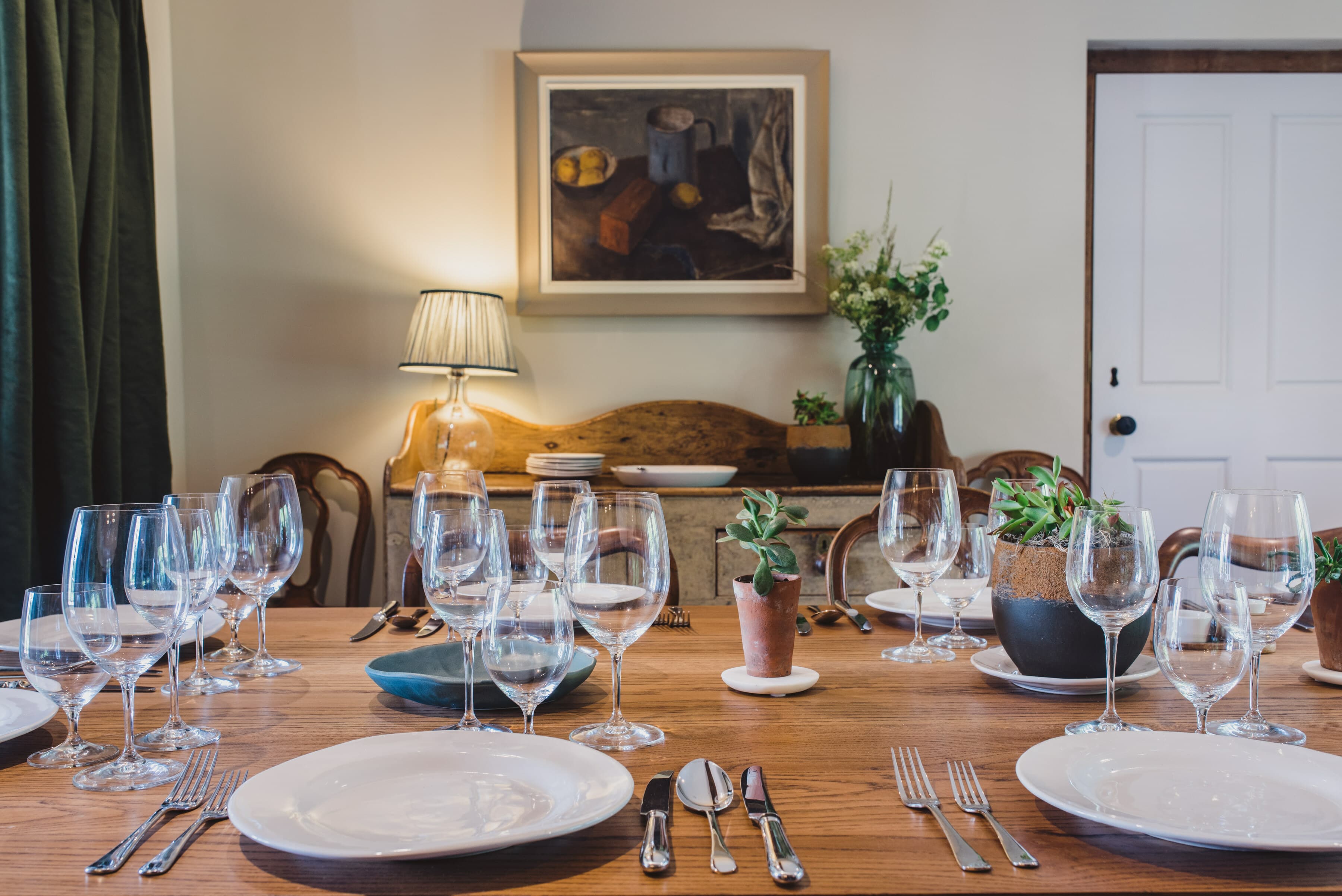 Farmhouse dining room for feasting