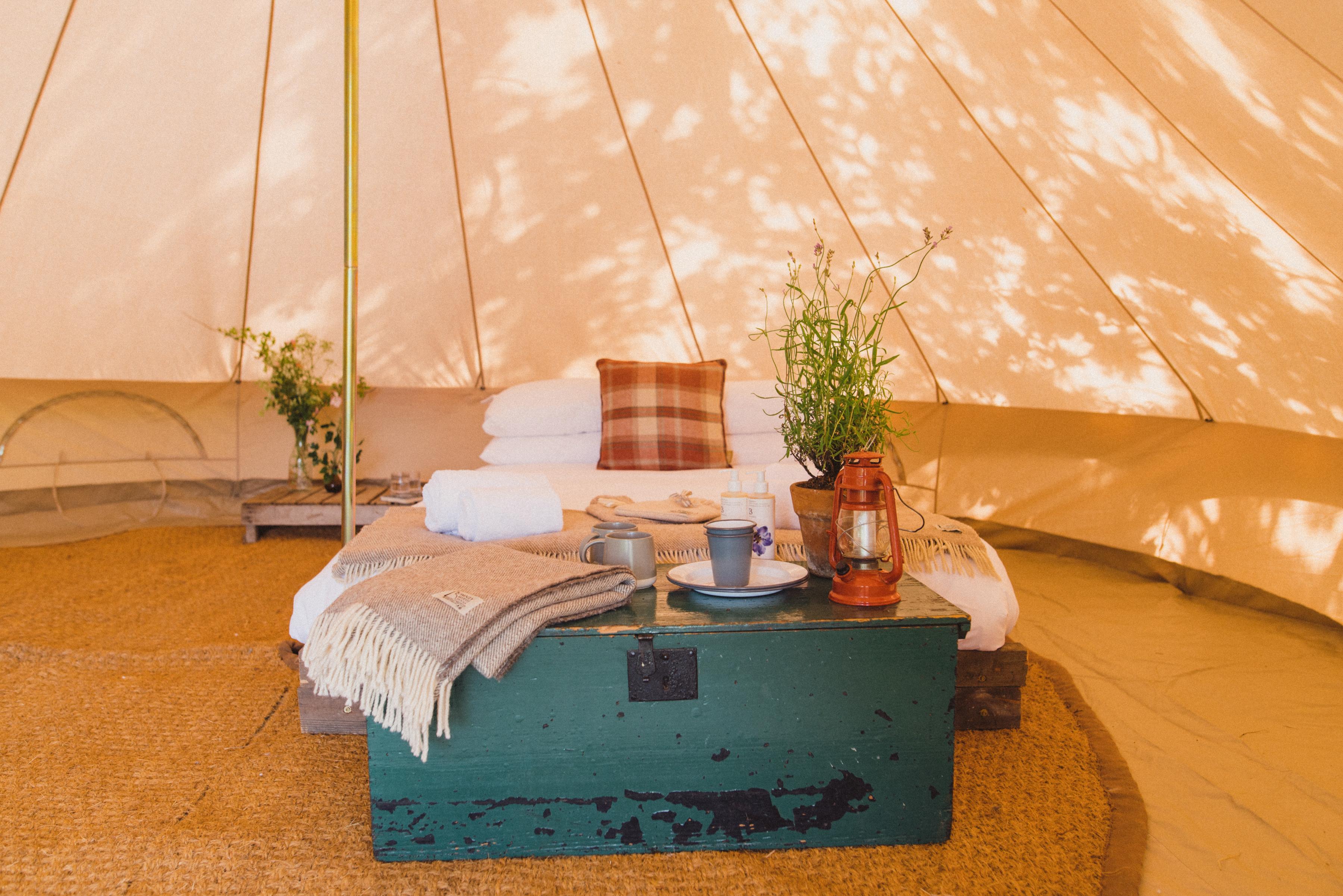 glamping bell tent