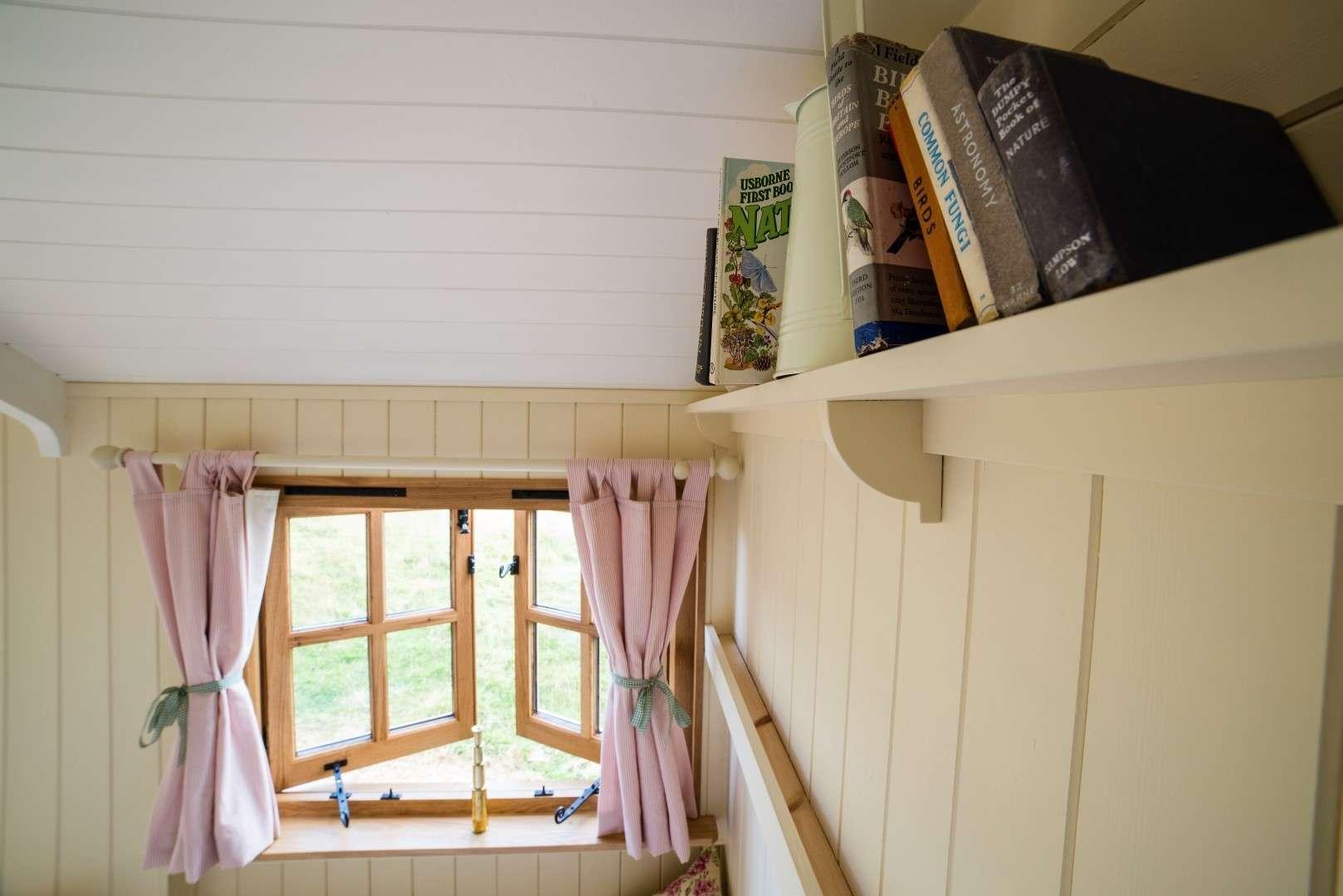 Samphire books and window